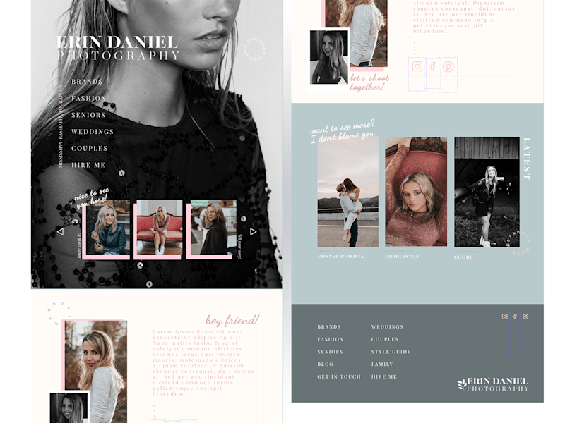 Cover image for Feminine Photography Web Design
