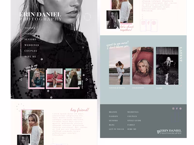 Cover image for Feminine Photography Web Design