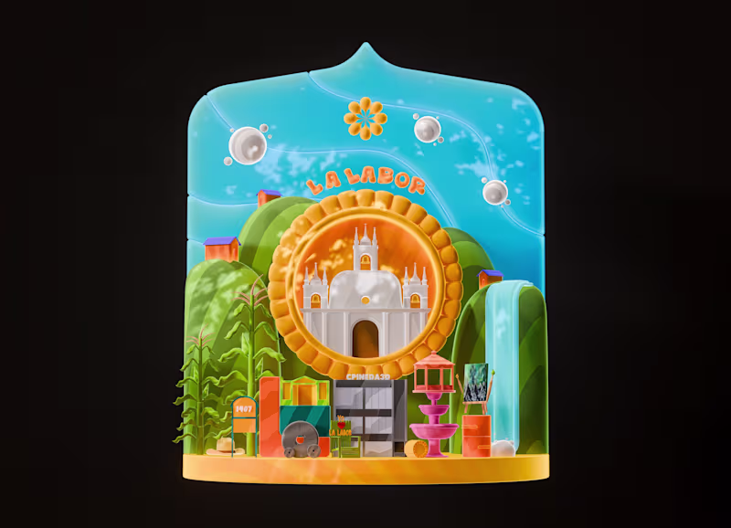 Cover image for Stylized 3D diorama of a