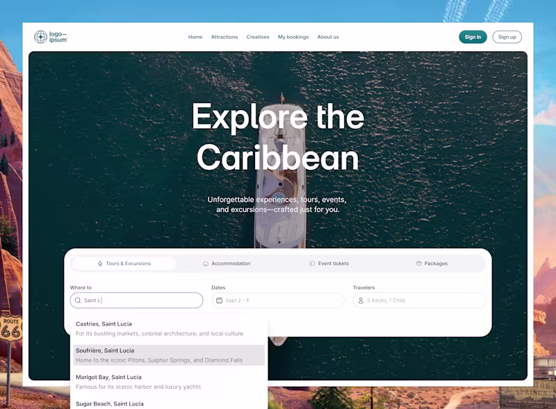 Cover image for Tour & Accommodation booking