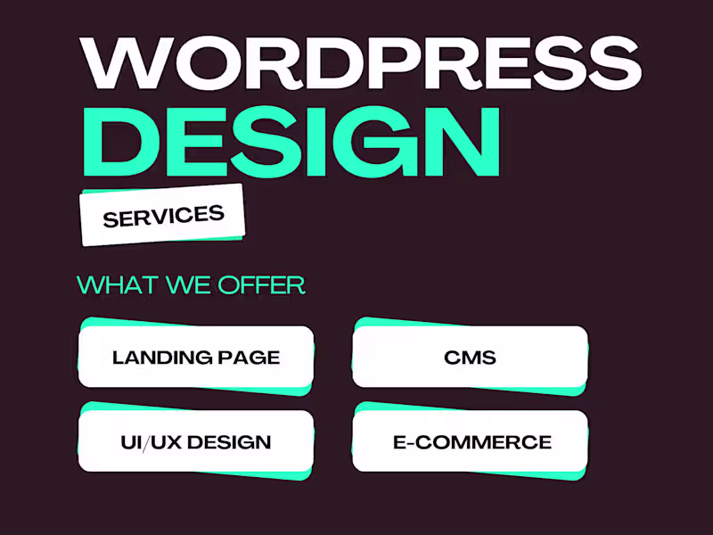 Cover image for You'll get WordPress Website Design Development WordPress Expert