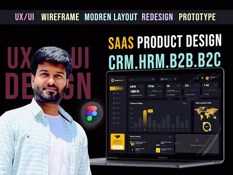 Cover image for SaaS UX/UI Design | Web App Interfaces