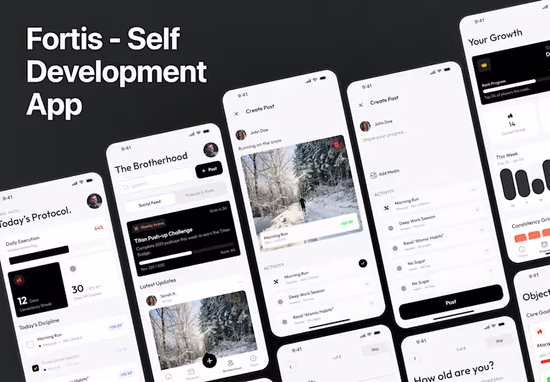 Cover image for Fortis Mobile App Design for Discipline and Accountability