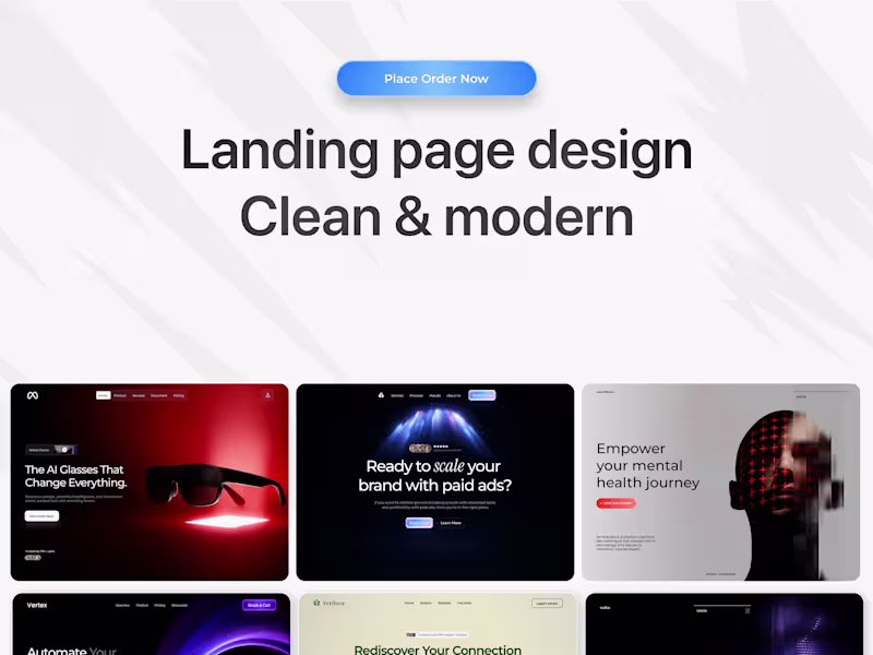 Cover image for High Converting Landing Page