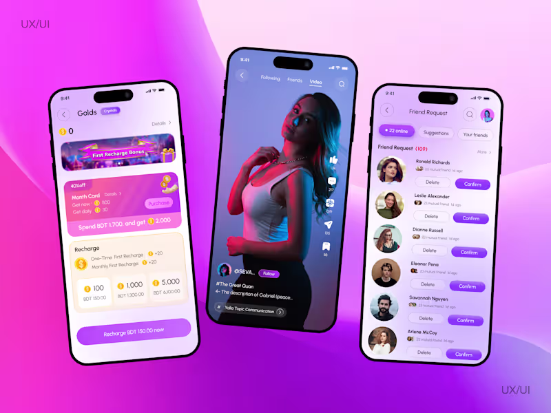 Cover image for Dating Mobile App Design Concept