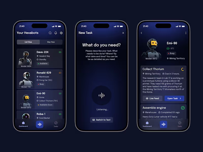 Cover image for Hexabots app