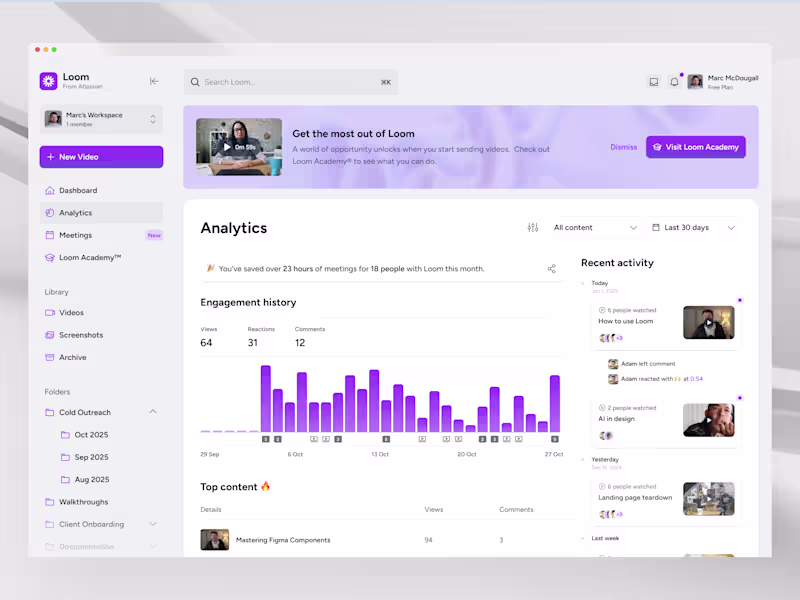 Cover image for Loom – UX/UI Redesign