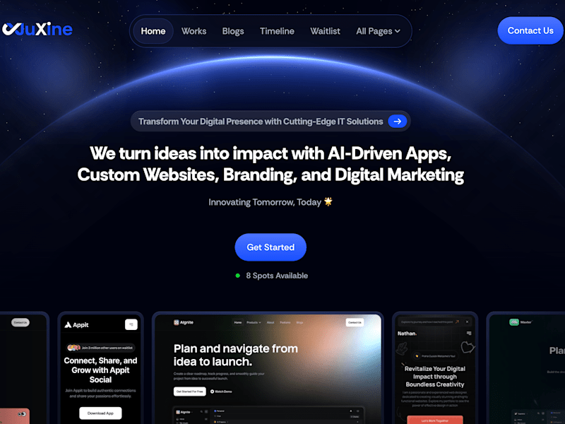 Cover image for Web Design & Framer Development for Juxine