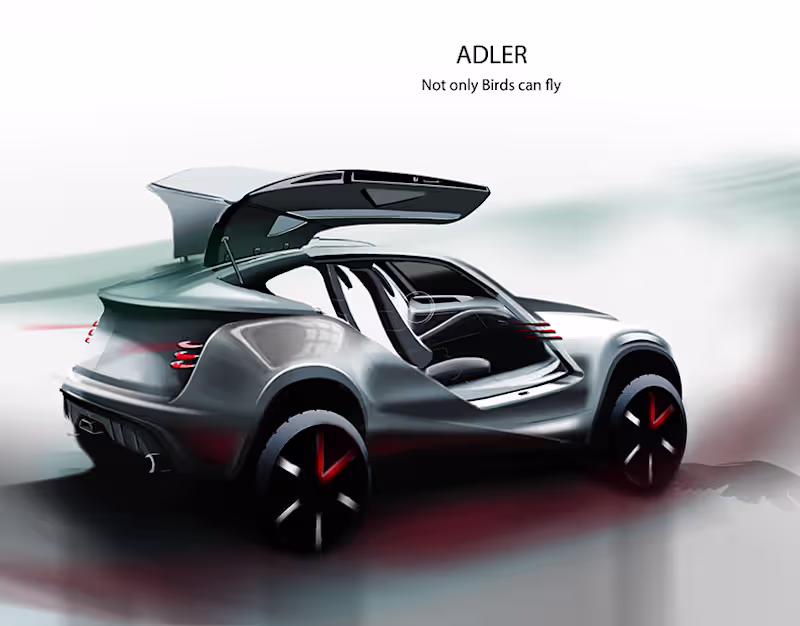 Cover image for Adler... Not only birds can fly on Behance