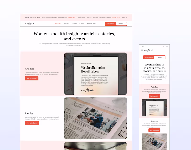 Cover image for Hermaid Resources Page Redesign to Address Accessibility Issues