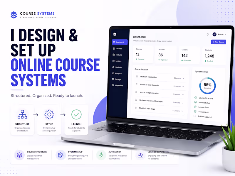 Cover image for Design and Setup Your Online Course System