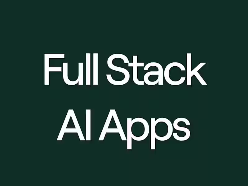 Cover image for Full Stack AI Agentic Applications