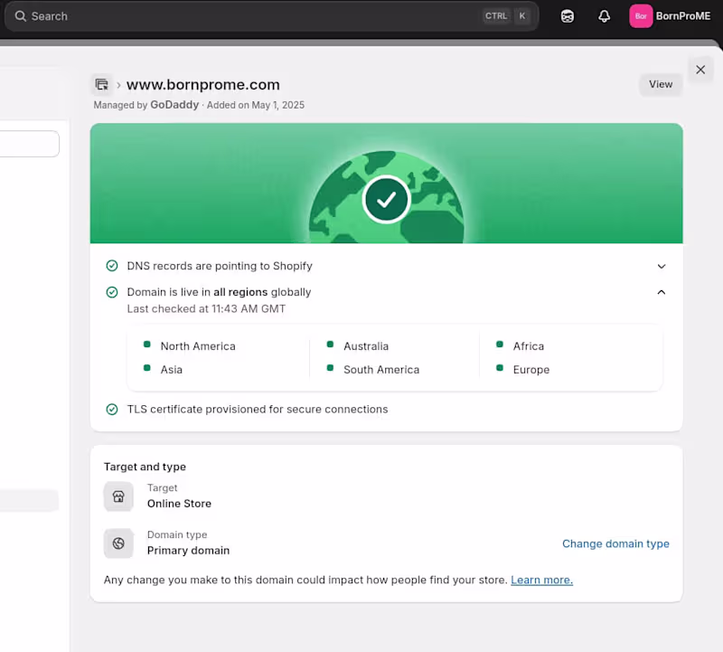 Cover image for Domain Integration on Shopify