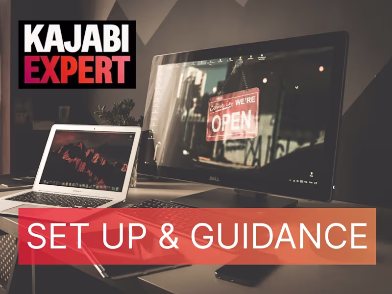 Cover image for  Expert Kajabi site setup & guidance