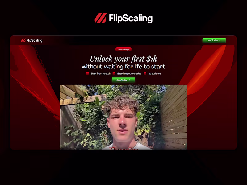 Cover image for FlipScaling - Course Landing Page