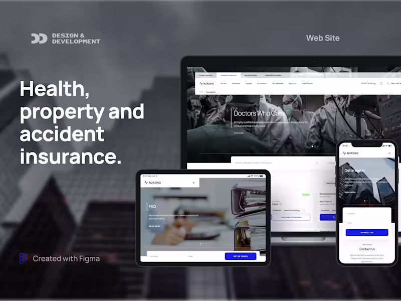 Cover image for Insurance Service Website and Mobile App