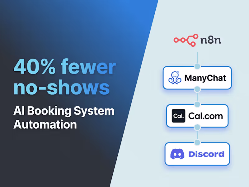 Cover image for AI Agent Automates Booking System for Fitness Coach