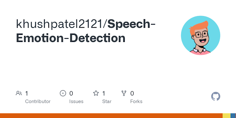 Cover image for Speech Emotion Recognition Models