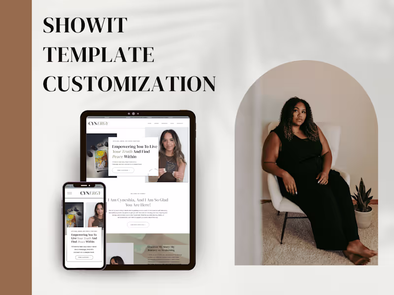 Cover image for Showit Template Customization
