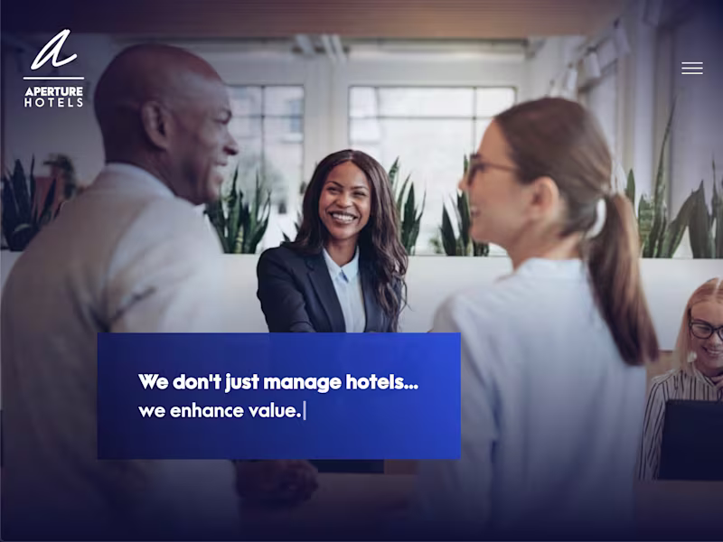 Cover image for Aperture Hotels Website Development