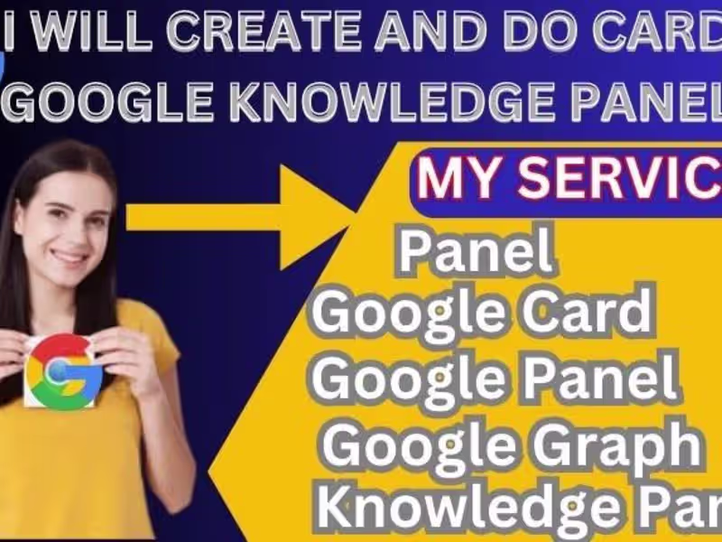 Cover image for I will make google knowledge panel for personal branding