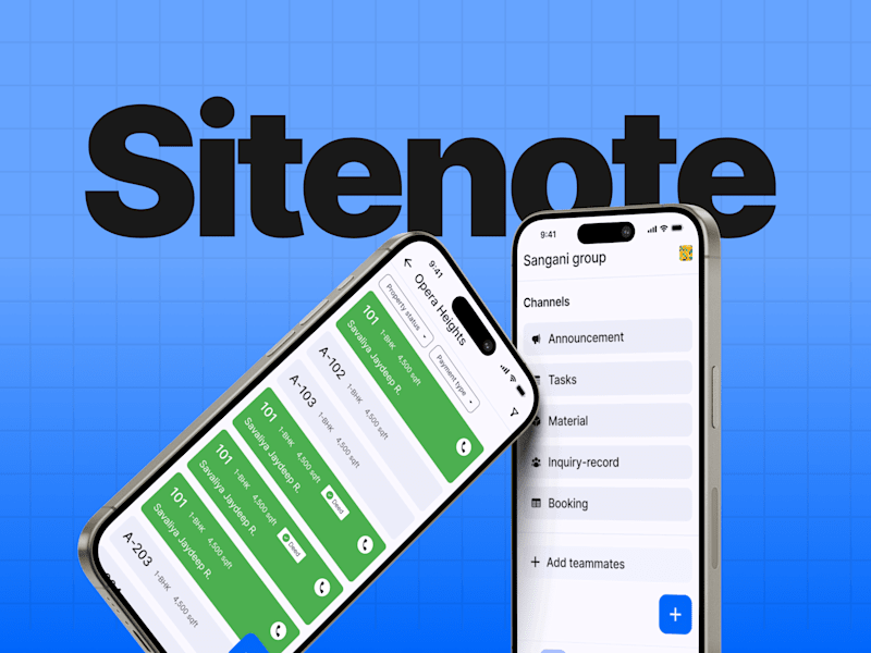 Cover image for Sitenote - The first real estate Centralized platform