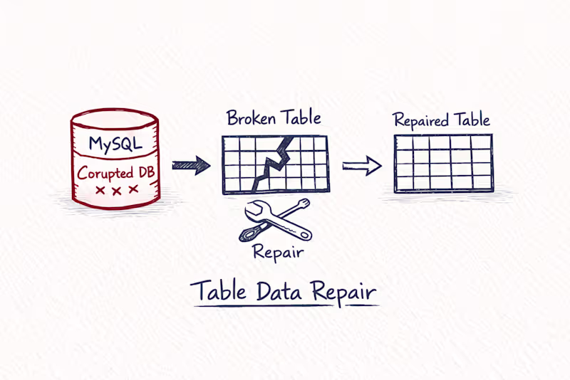 Cover image for MySQL Database Repair and Recovery