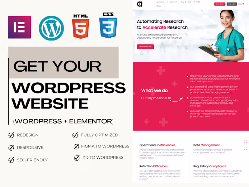 Cover image for B2C & B2B WordPress Website | Portfolio Website | HealthCare Web