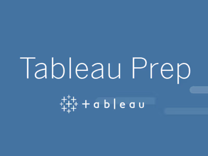 Cover image for Tableau prep