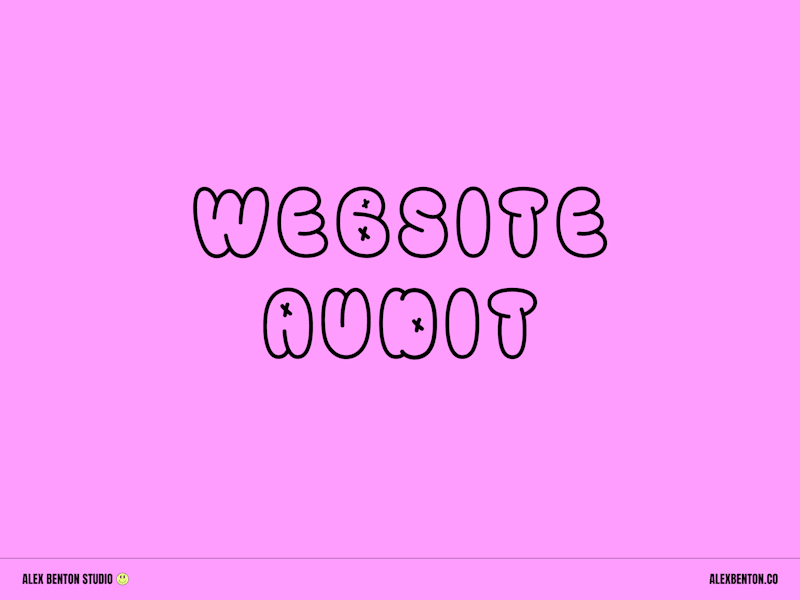 Cover image for Website Audit
