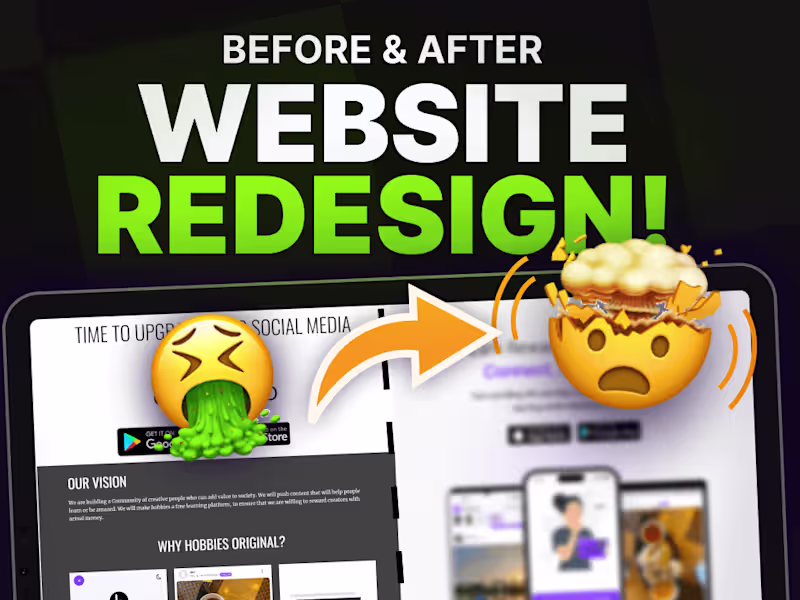 Cover image for Website Design + Development