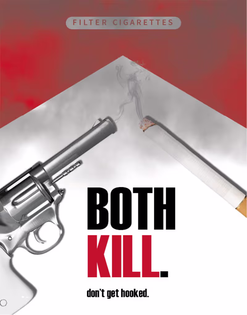 Cover image for Anti-Smoking Poster Design