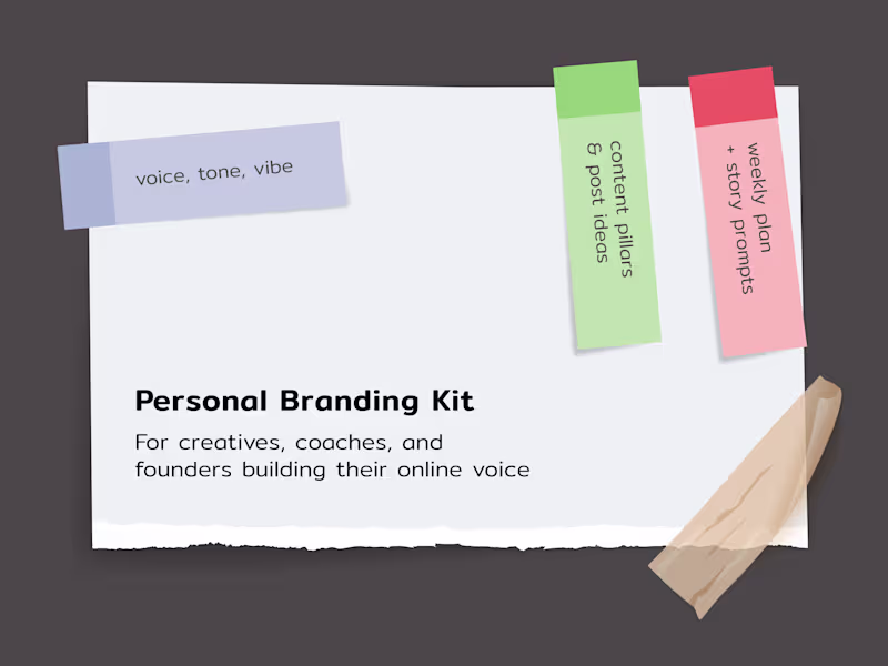 Cover image for Personal Branding Strategy + Instagram Content Kit 