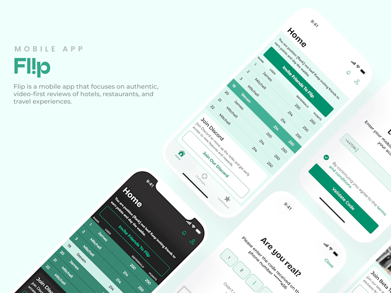 Cover image for Flip | User Journey and Design Direction for Mobile App