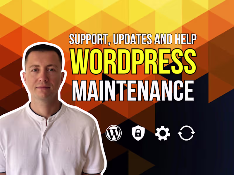 Cover image for Will provide quality wordpress website maintenance and support
