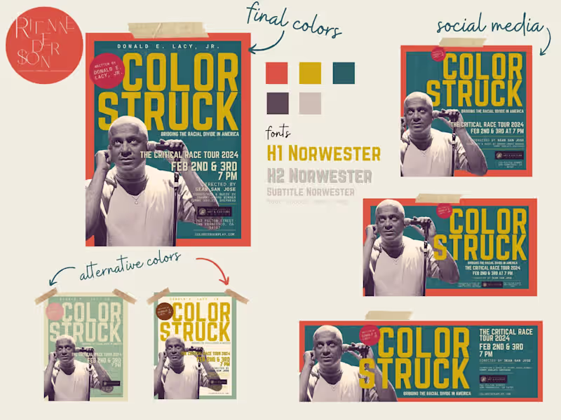 Cover image for Re-branding for "Colorstruck" Play
