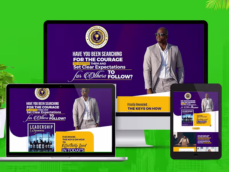 Cover image for You can make a landing page for your website