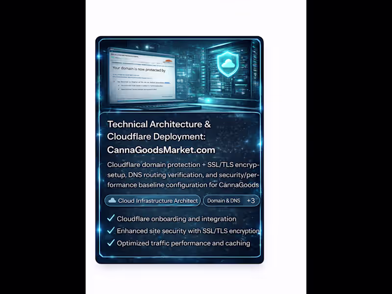 Cover image for Technical Architecture:CannaGoodsMarket.com Cloudflare