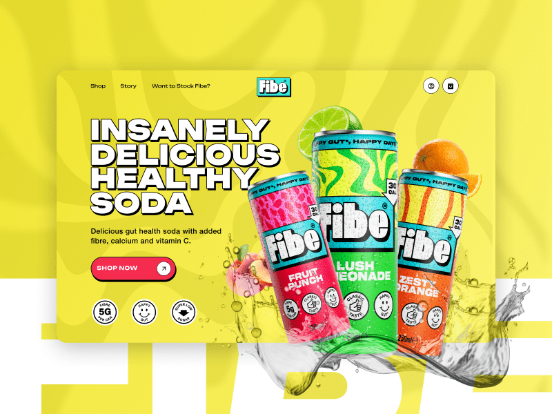 Cover image for Healthy Soda Store with Framer-Shopify Integration - DrinkFibe