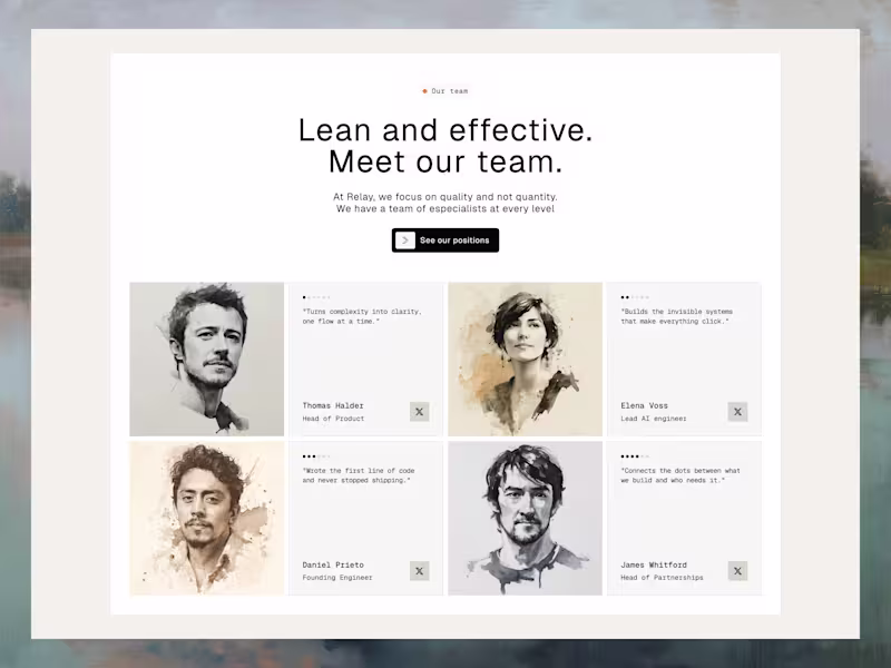 Cover image for Team section with some watercolor