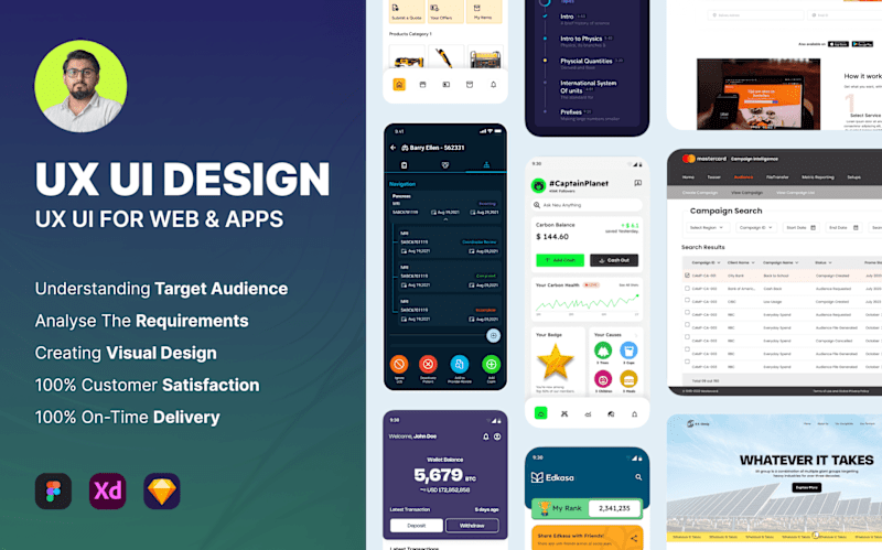 Cover image for I will design UX UI of your mobile application with figma
