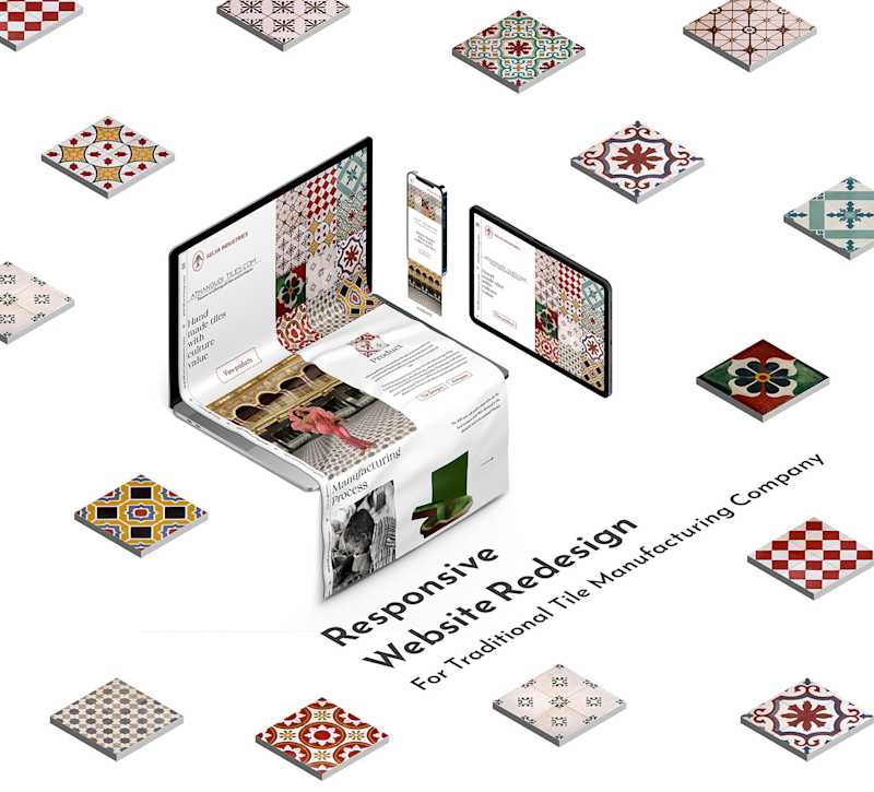 Cover image for Responsive Webdesign for Traditional Tile Company :: Behance