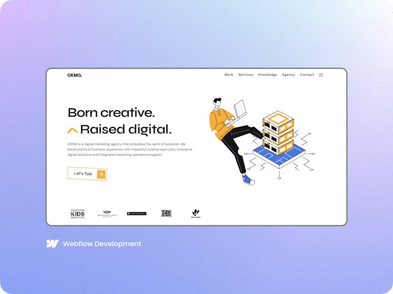 Cover image for Migration of OKMG website to Webflow