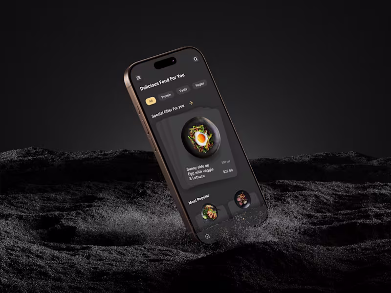 Cover image for I recently worked on this food delivery mobile app concept T...