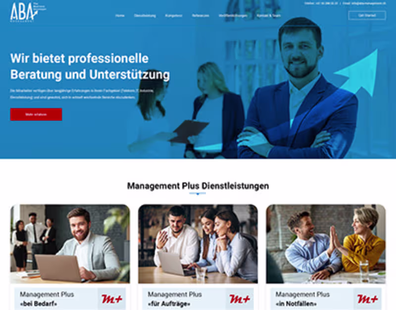 Cover image for ABA Management & Consultancy Website Design and Development