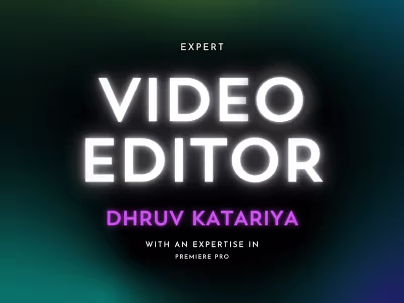 Cover image for "Tailored Video Editing Expertise"