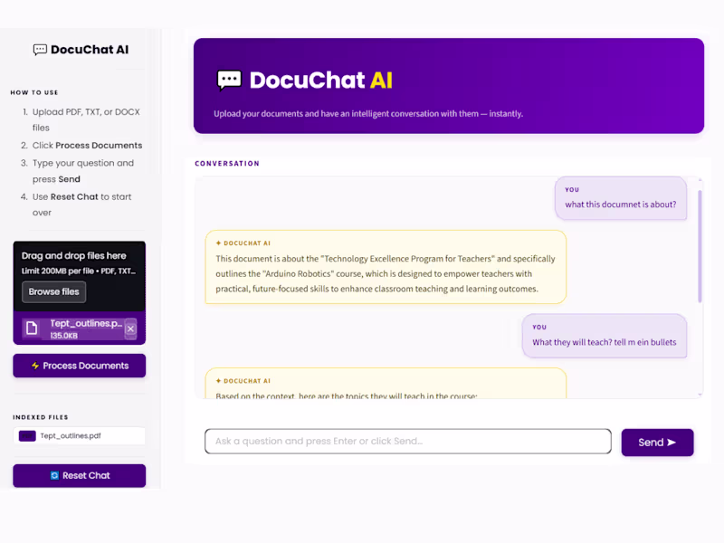 Cover image for DocuChat AI