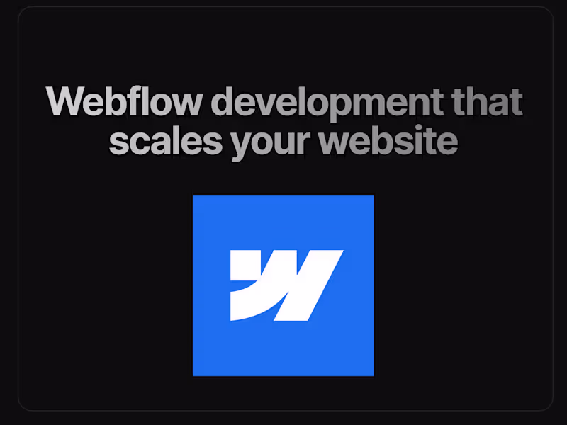 Cover image for Webflow Development