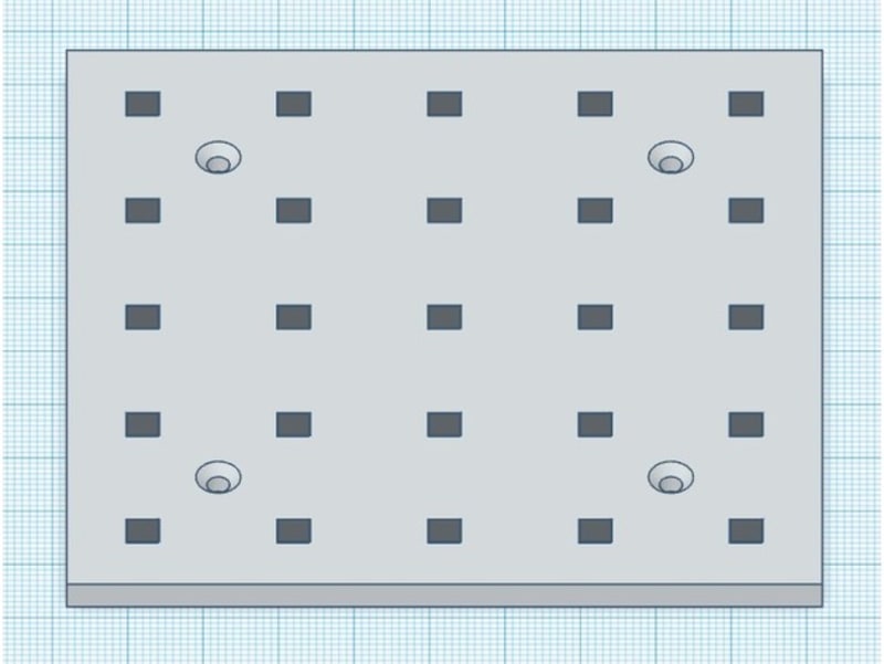 Cover image for Customizable Magnetic Pegboard SCAD design