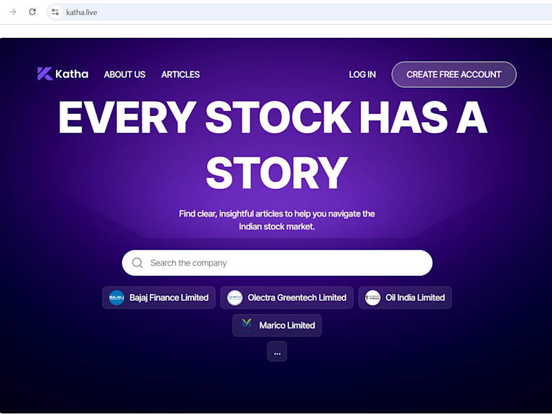 Cover image for Every Stock has a Story | Katha